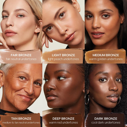 Saie Sun Melt Cream Bronzer - Buildable Balm Face Bronzer for Effortless Sculpting - Cream Contour Enriched with Vitamin C, Nourishing Skincare Ingredients & a Natural Finish - Tan Bronze (1 oz) SaieBuy Supplements Australia