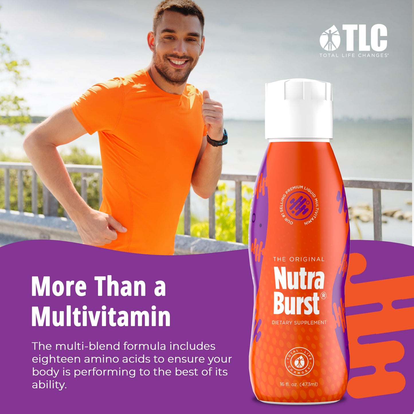 Total Life Changes NutraBurst - Liquid Multivitamin, Daily Nutritional Support, Packed with Essential Vitamins and Minerals, 16 fl. oz NUTRA BURSTBuy Supplements Australia
