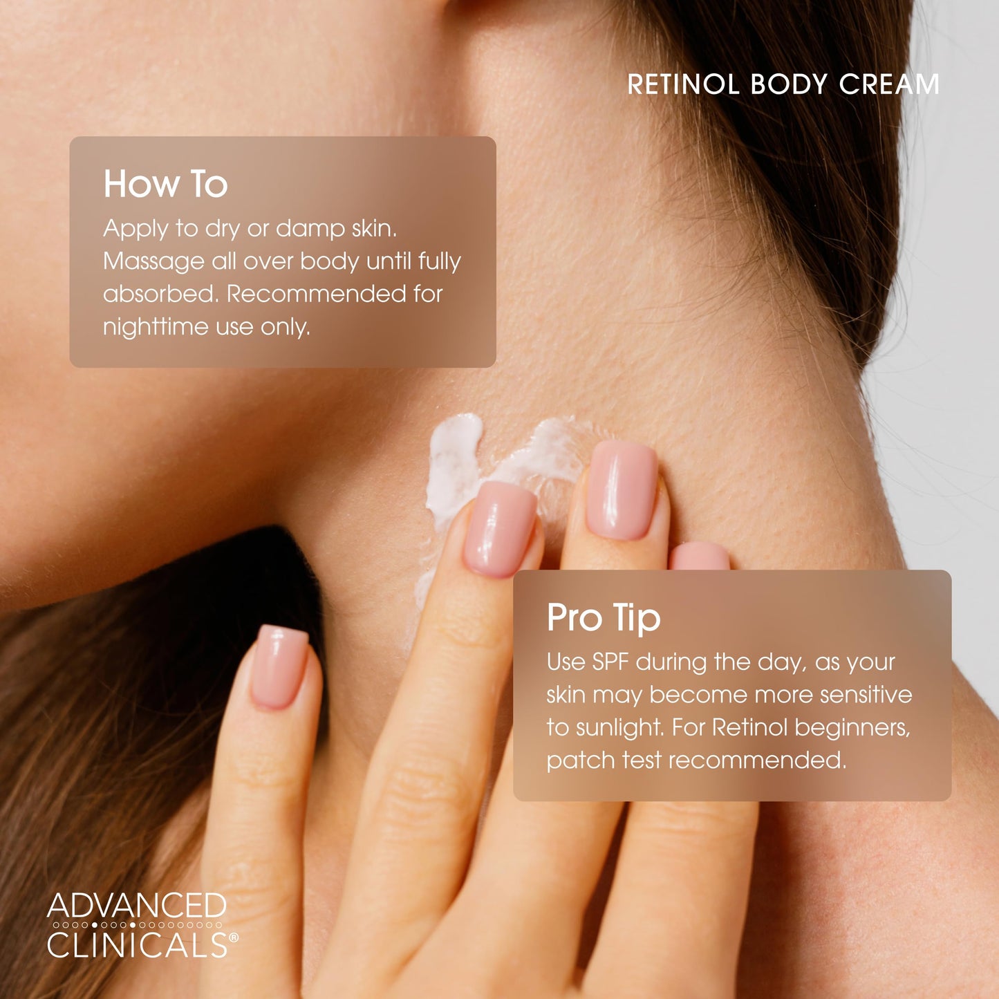 Advanced Clinicals Retinol Body Lotion & Face Moisturizer | Visible Anti Aging Skin Care Retinol Body Cream For Women & Men Targets Look Of Fine Lines