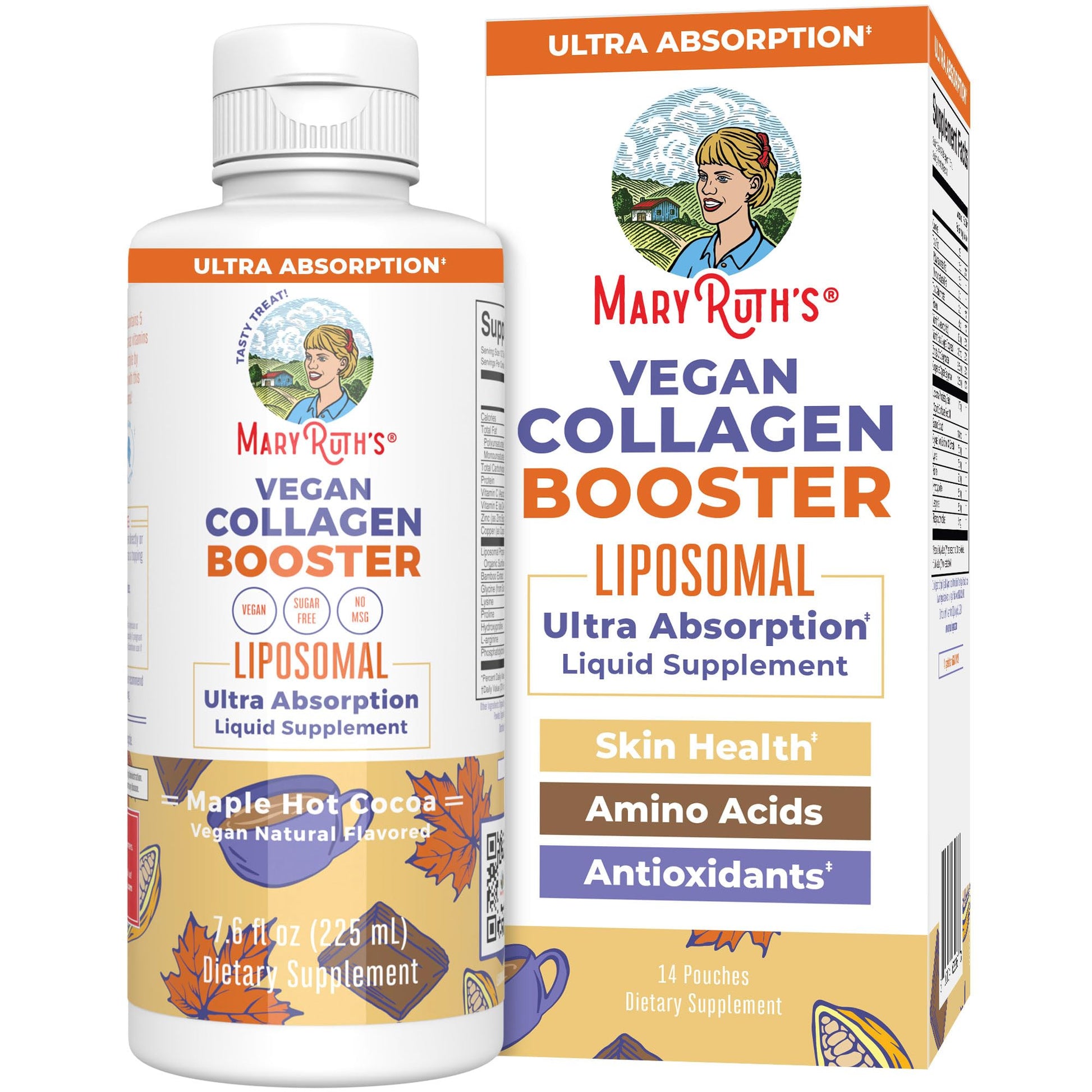 MaryRuth Organics Collagen Booster Liposomal, Sugar Free, Liquid Collagen Booster with Vitamin C, Vitamin E, Zinc, Copper & Silica, Skin Care & Joint Support Supplement, Vegan, Non-GMO, 7.6 Fl Oz MARYRUTH'S buy supplements Au