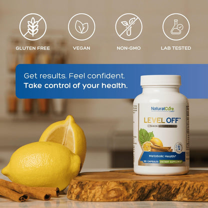 Level Off Glucose Support Supplement – After-Meal Support Formula for Healthy Post-Meal Glucose Response, Plant-Based Capsules for Metabolic Wellness, Vegan & Non-GMO – 120 Count (Pack of 1). Natural Cure Labs buy supplements Au
