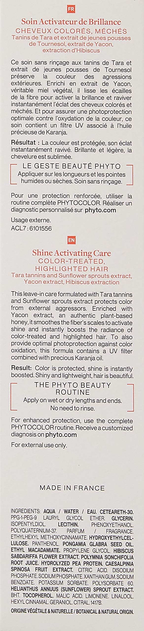 PHYTO Phytocolor Shine Activating Care, 5.07 fl oz PHYTOBuy Supplements Australia