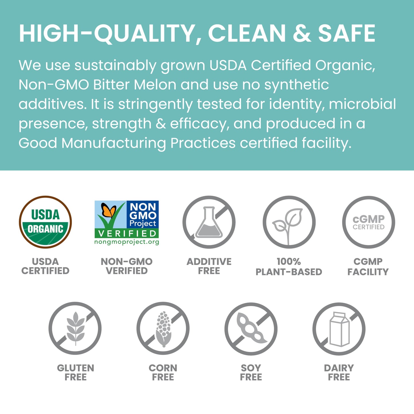 Himalaya Organic Bitter Melon - Herbal Glucose Metabolism Support - USDA Organic, Non-GMO, Vegan, Gluten Free