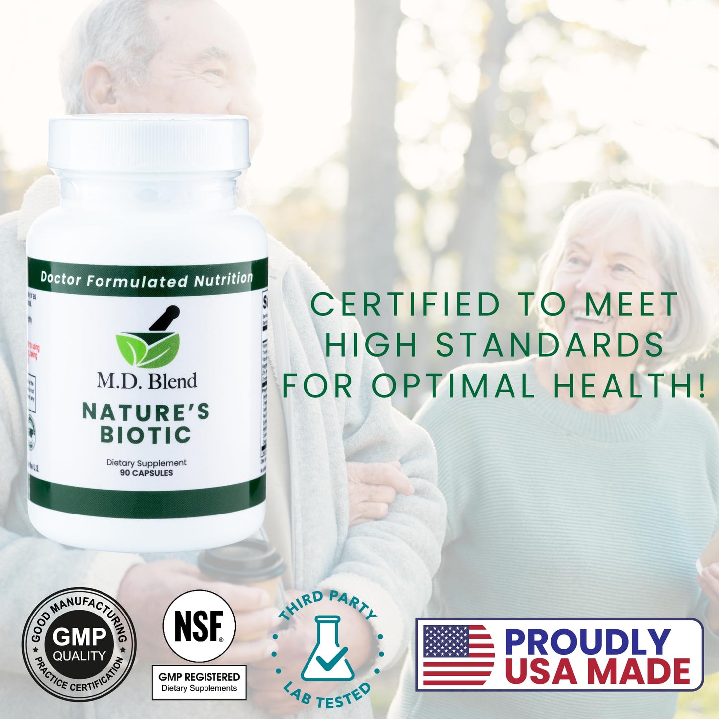 M.D. Blend Nature’s Biotic & Allergy Expert Bundle for Immune Support, Seasonal Allergy Relief, Respiratory Wellness, Quercetin and Bromelain, NAC Nettle Root Vitamins & Minerals Plant-Based Capsules M.D. Blend buy supplements Au