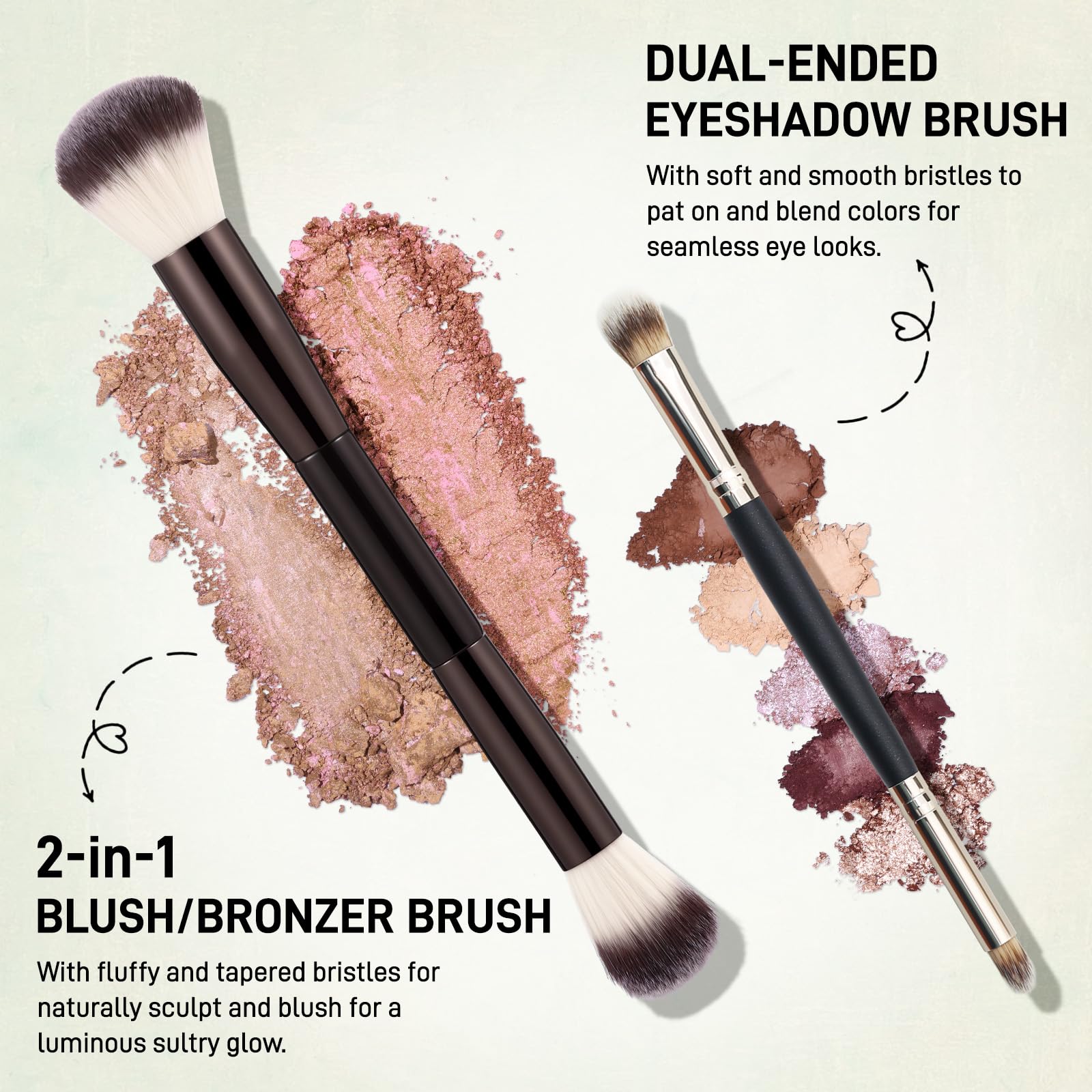 UCANBE Full Size Baked Makeup Palette Set - Include Blush, Bronzer, 8 Eyeshadows & Brushes, Pigmented All-in-One Face & Eye Compact Powder Beauty Holiday Gift Kit for Starter & Pros, Travel Friendly UCANBEBuy Supplements Australia