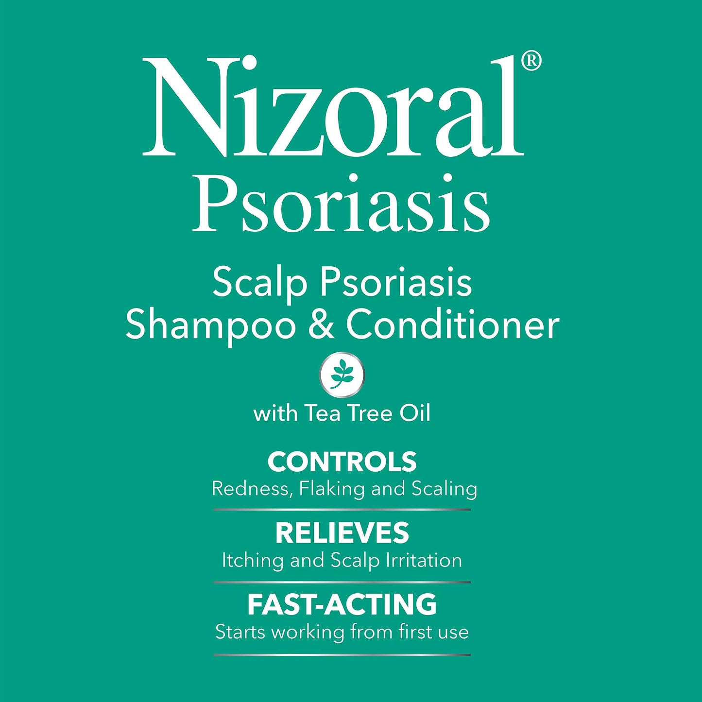 Nizoral Psoriasis Shampoo & Conditioner, 11 Oz, Gentle Scalp Treatment, Relieves Itching and Flaking, Redness and Scaling Effective Scalp Psoriasis Shampoo