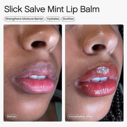 Topicals Slick Salve Mint Glossy Lip Balm | Soothes Discomfort, Strengthens Barrier and Provides Lasting Hydration & Relief | Vegan, Paraben-Free Formula with Hyaluronic Acid and Ceramides (0.5 Fl Oz) TopicalsBuy Supplements Australia