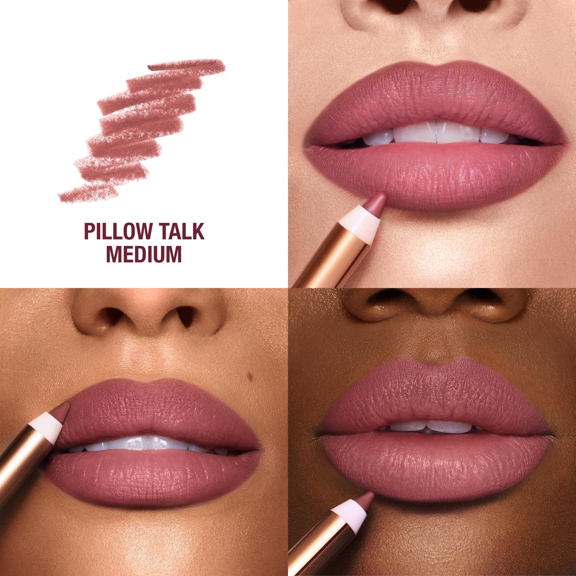 Charlotte Tilbury Lip Cheat Lip Liner Pencil - Gives Lips a Fuller-Looking, Defined Pout - Enriched with Jojoba Oil & Hyaluronic Acid - Waterproof, Smudge-Proof & Transfer-Proof - Pillow Talk Medium Charlotte TilburyBuy Supplements Australia