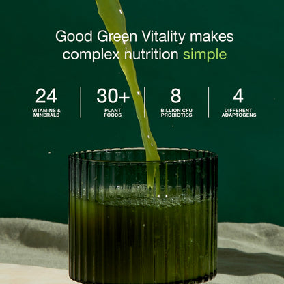 Nuzest Greens Powder Good Green Vitality – Vitamins, Minerals & Superfoods – Vegan Multivitamin Supplement (300g) Nuzest buy supplements Au