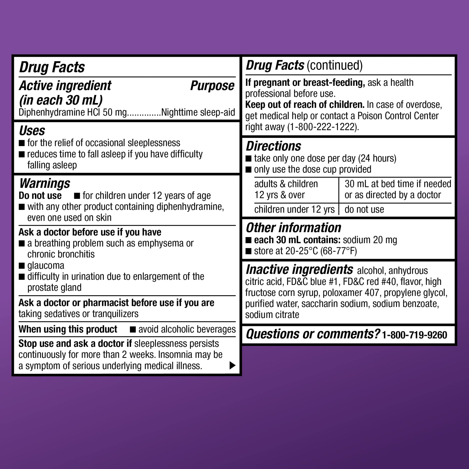 Amazon Basic Care Nighttime Sleep-Aid Liquid for Adults, Helps Fall Asleep Fast, Diphenhydramine HCl 50 mg, Mixed Berry Flavor, 12 fl oz (Pack of 1) Amazon Basic Care buy supplements Au