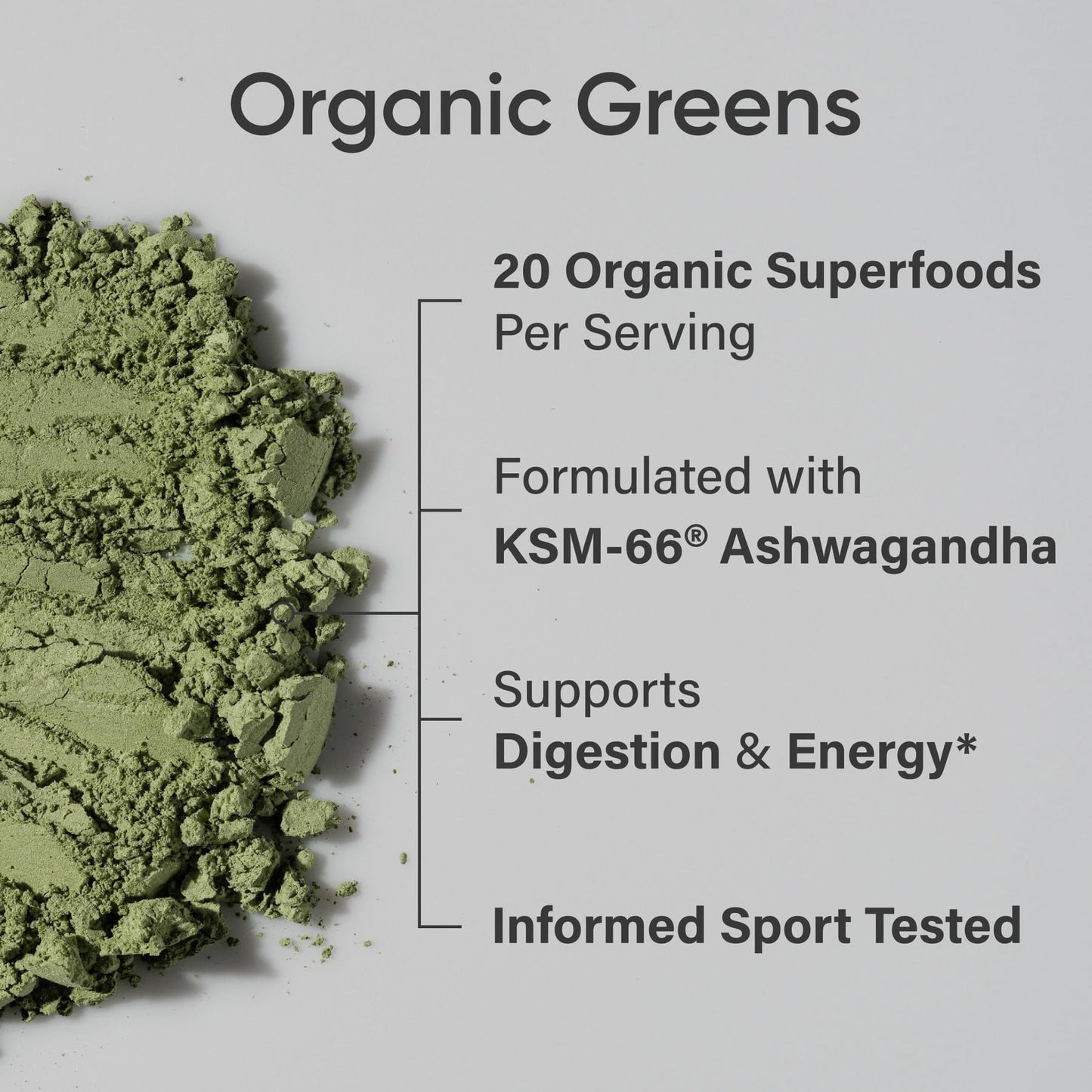 Sports Research® Organic Greens Superfood Powder w/Spirulina & Chlorella, Adaptogens, Enzymes, Probiotics & 8 VIT Bs for Gut & Mood Support* - Vegan, Sugar-Free & Low-Cal Original 20 Servings Sports Research buy supplements Au