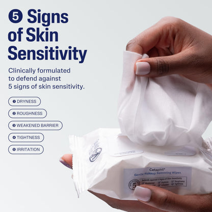 Cetaphil Gentle Makeup Removing Face Wipes, Daily Cleansing Facial Towelettes Gently Remove Makeup