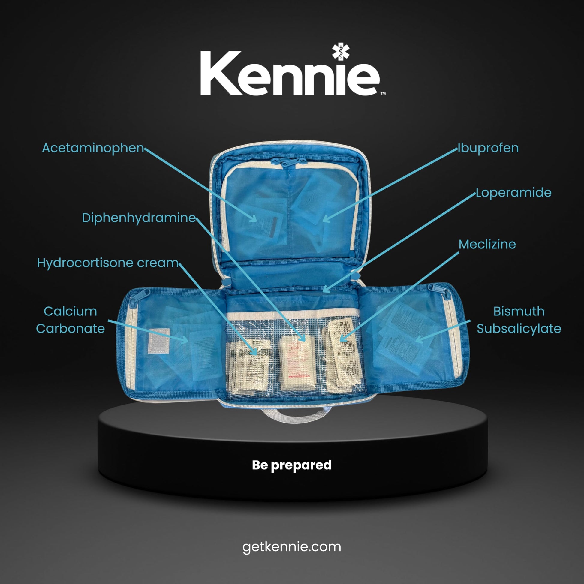 80-Piece OTC Medication Kit, Doctor Designed First Aid & Medicine Organizer with Pain, Fever, Allergy & Stomach Relief for Home, Travel & Emergency Kennie buy supplements Au