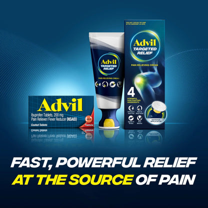 Advil Pain Reliever and Fever Reducer, Pain Relief Medicine with Ibuprofen 200mg for Headache, Backache, Menstrual Pain and Joint Pain Relief - 100 Coated Tablets AdvilBuy Supplements Australia