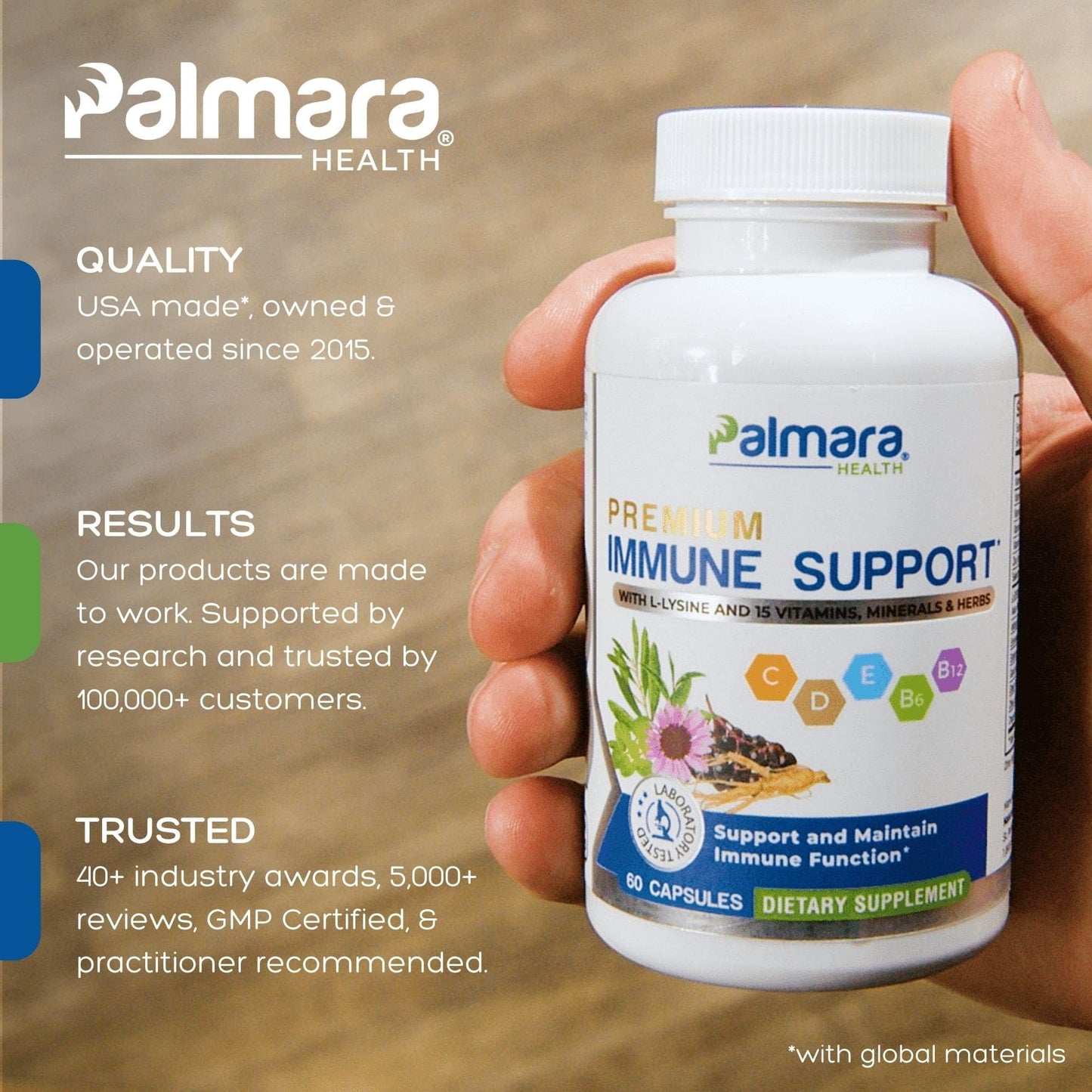 Palmara Health Premium Immune Support, 60 Capsules Palmara Health buy supplements Au