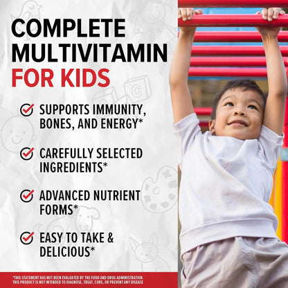 10X Health Children’s Methylated Multivitamin Gummies - 60 Count Kids Multivitamin Gummies, Complete Daily Nutrition 10X Health System