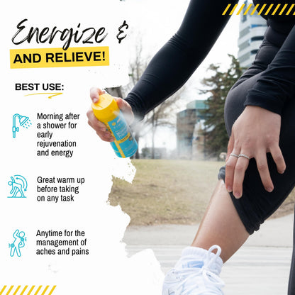 TIDL Pain Relief Spray, 3 Oz, Refreshing Morning Therapy for Muscle, Joint & Neck Pain Relief, Energizing, Plant-Based Menthol & Camphor Pain Reliever, Quick Drying Formula TIDLBuy Supplements Australia