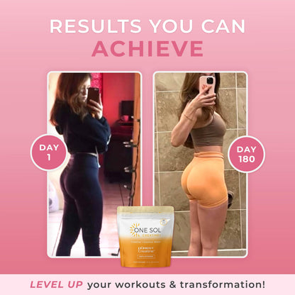 One Sol Creatine for Women, All Natural Women's Creatine Powder w Pure Creatine & Coconut Water, Increase Lean Muscle Mass, Reduce Recovery Time, Promotes Brain & Bone Health (Unflavored, 60 Servings)