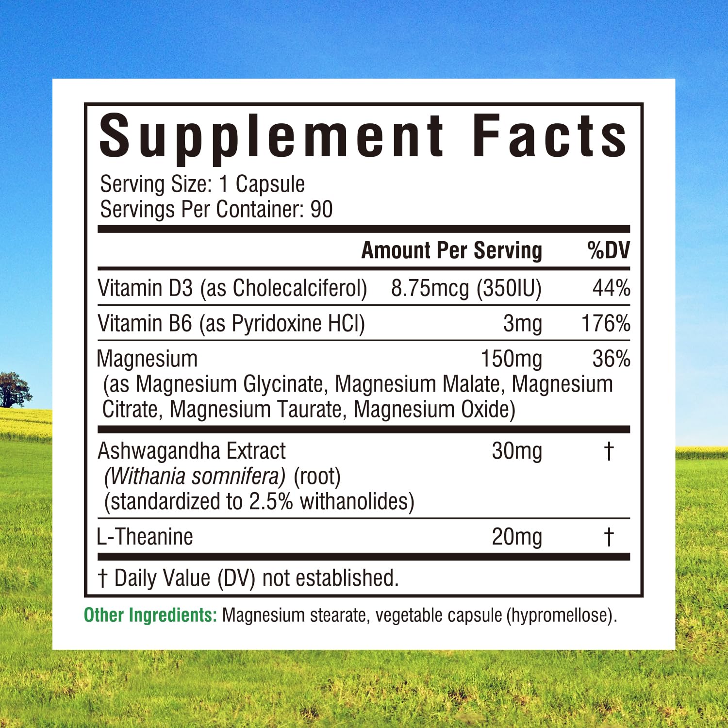 Innate Vitality Magnesium Complex, Magnesium Glycinate Citrate Malate Taurate with Ashwagandha L-Theanine Vitamin D3 & B6, High Absorption, Full Spectrum, Bones Stress Sleep Support, 90 caps Innate Vitality buy supplements Au