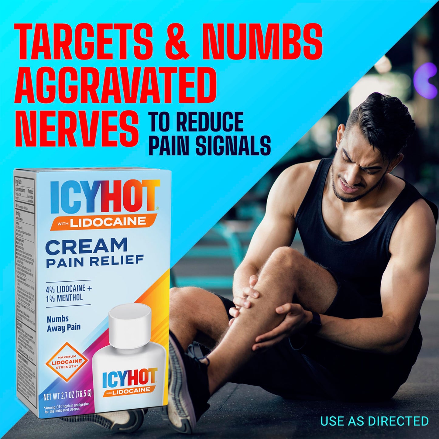 Icy Hot Max Strength Pain Relief Cream with Lidocaine Plus Menthol, 2.7 Ounces Icy HotBuy Supplements Australia