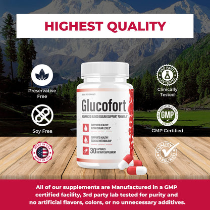 IDEAL PERFORMANCE (Official) Glucofort Supplement Support Formula (3 Pack) IDEAL PERFORMANCE buy supplements Au