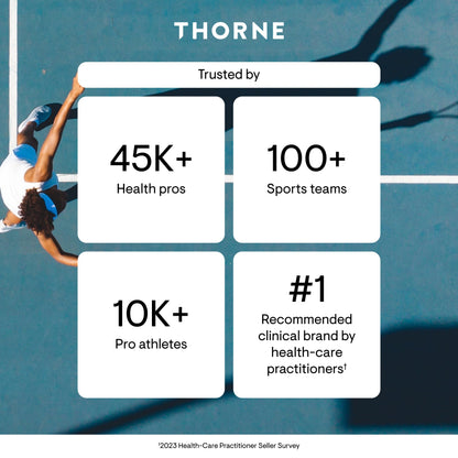 THORNE - Magnesium Bisglycinate - Powdered Magnesium Formula - Supports Restful Sleep, Muscle Relaxation, Heart Health & Metabolism* - NSF Certified for Sport - Gluten, Dairy & Soy-Free - 60 Servings THORNE buy supplements Au