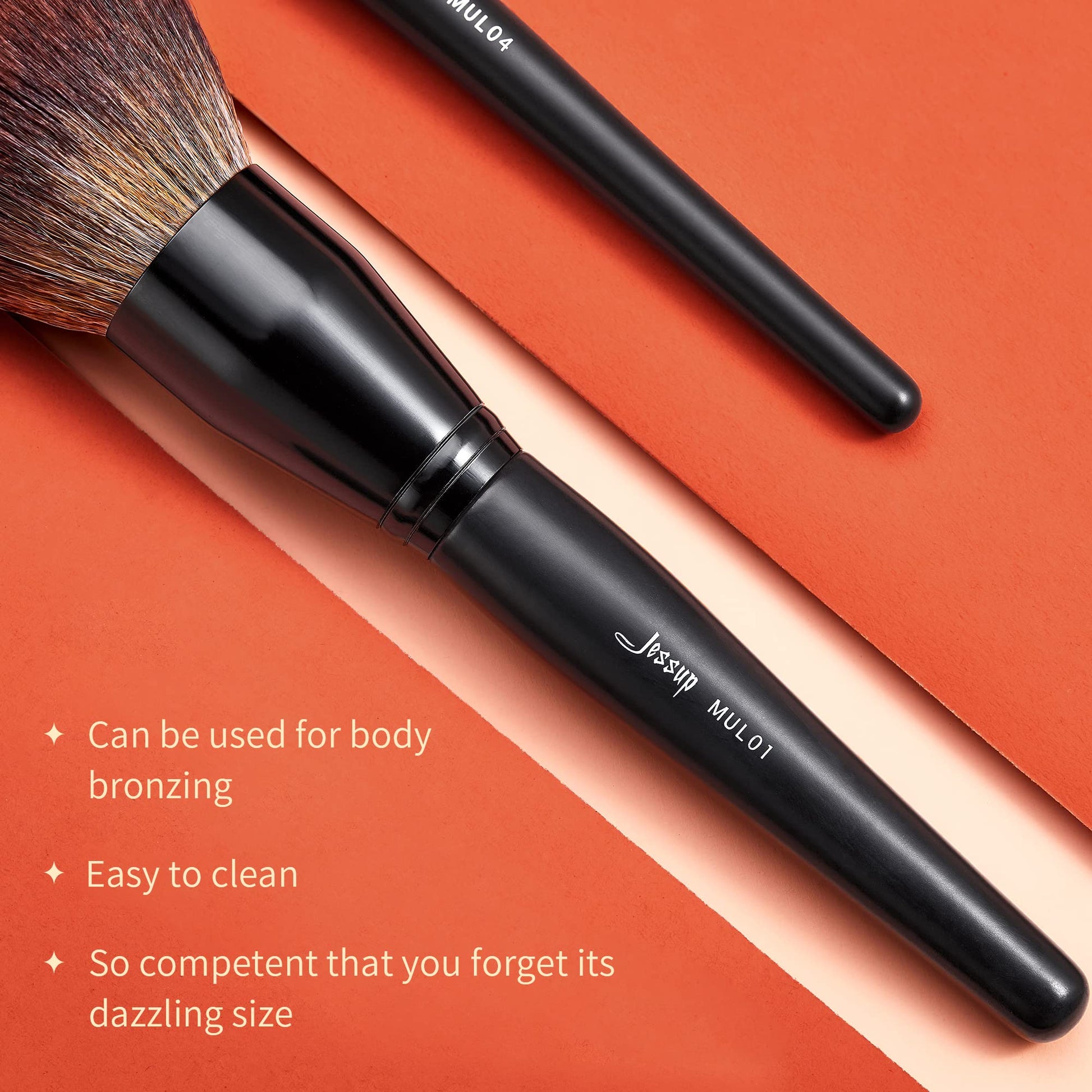 Jessup Powder Makeup Brush, Large Finishing Mineral Powder Brush for Full Face, Body Makeup, Vegan Flawlessly Face Brush for Powder, Blush & Bronzer MUL01 JessupBuy Supplements Australia