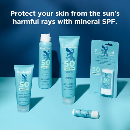 BLUE LIZARD Mineral SPF 15 Lip Balm, 3-Pack: Broad Spectrum Sun Protection, Natural Coconut Flavor, 8 Natural Oils