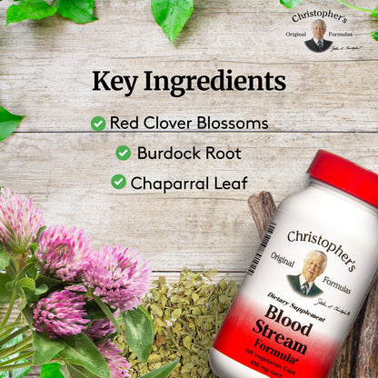 DR. CHRISTOPHER'S Formulas Blood Stream Formula, 100 Cap Christopher's Original Formulas buy supplements Au