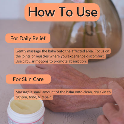 Vitality Extracts Frankincense Balm - 2oz, Boswellia Serrata, Beeswax, Olive Oil, Moisturizer for Dry, Cracked Skin, All Skin Types