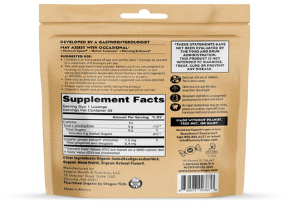 Tummydrops, No Sugar Sweet Blackberry Ginger Flavor, Gluten Free & Vegan, 33 Individually Wrapped Organic Ginger Lozenges Made with Organic Monkfruit