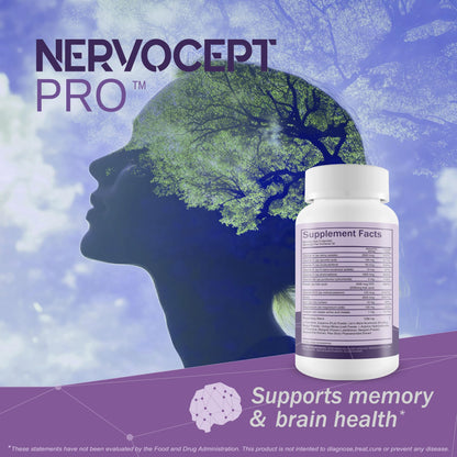 Nervocept Pro - Our Best Nerve Support Capsules - Lions Mane, Magnesium, Vitamin B For Nerve Repair - Vitamin D for Nerves - Lions Mane Memory & Nerve Support - Vitamin B12 Nerve Support True You Health buy supplements Au