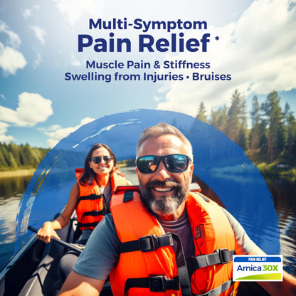 Boiron Arnica Montana 30X Homeopathic Medicine for Relief from Muscle Pain, Muscle Stiffness, Swelling from Injury, and Discoloration from Bruises - 3 Count (240 Pellets) BoironBuy Supplements Australia