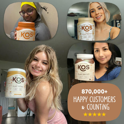 KOS Organic Plant Based Protein Powder, Chocolate Peanut Butter - Delicious Vegan Protein Powder - Keto Friendly, Gluten Free, Dairy Free & Soy Free - 15 Servings KOS buy supplements Au