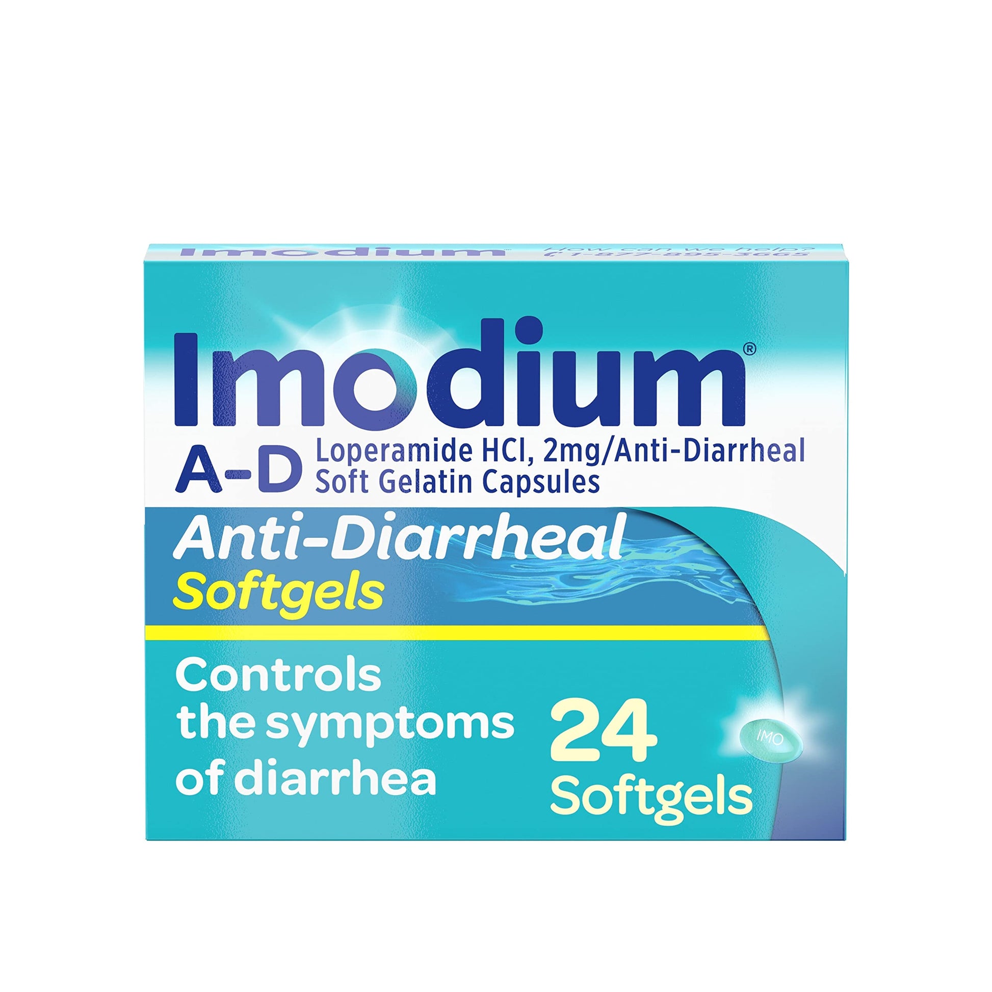 Imodium A-D Fast-Acting Anti-Diarrheal Softgels, Loperamide HCl 2 mg, Travel Essential Diarrhea Relief Medicine for Adults, 24 Count, Anti Diarrhea Pills,Easy to Swallow, for Ages 12+ Imodium buy supplements Au