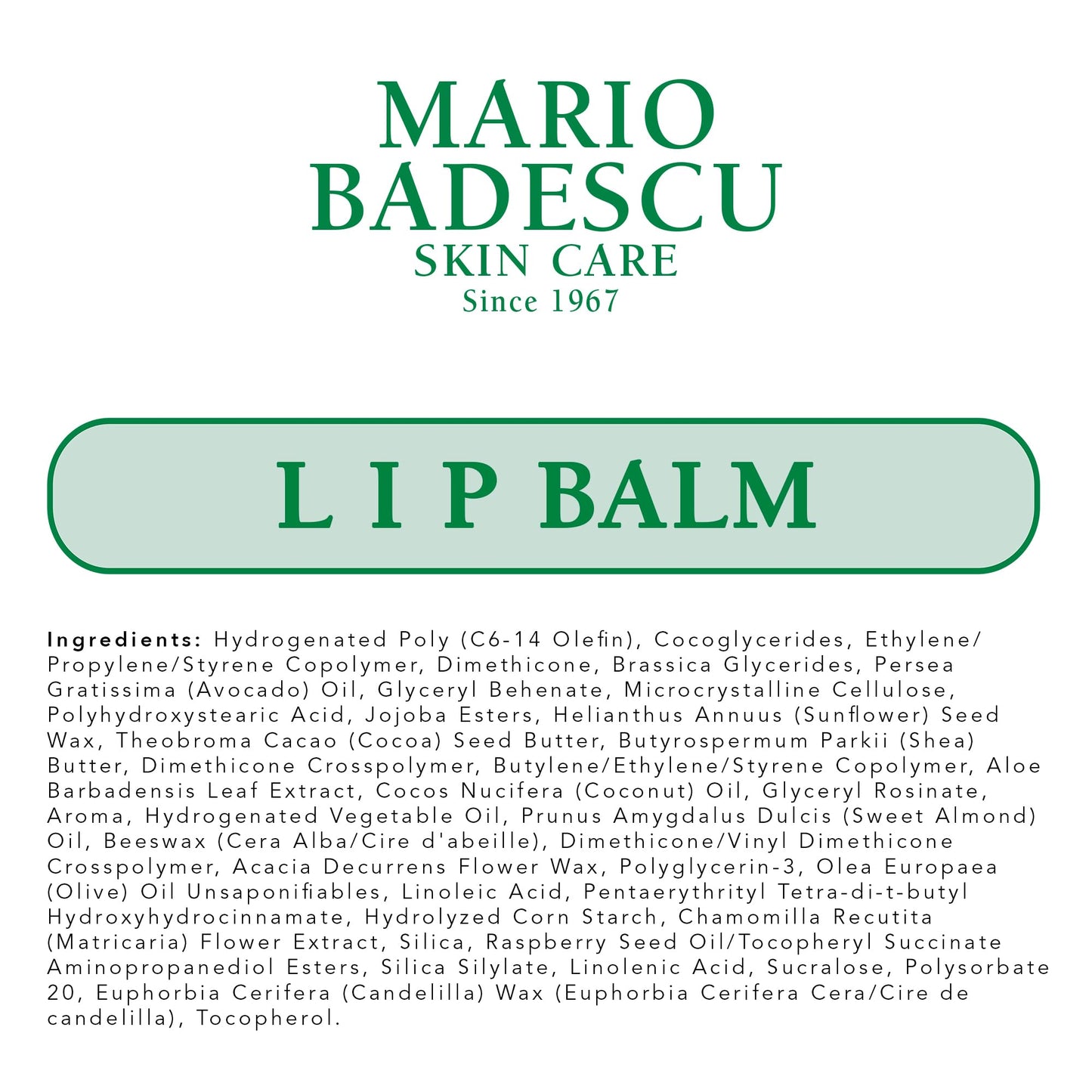 Mario Badescu Moisturizing Original Lip Balm for Dry Cracked Lips, Infused with Coconut Oil and Shea Butter, Ultra-Nourishing Lip Care Moisturizer for Soft, Smooth and Supple Lips, 0.35 Oz Mario BadescuBuy Supplements Australia