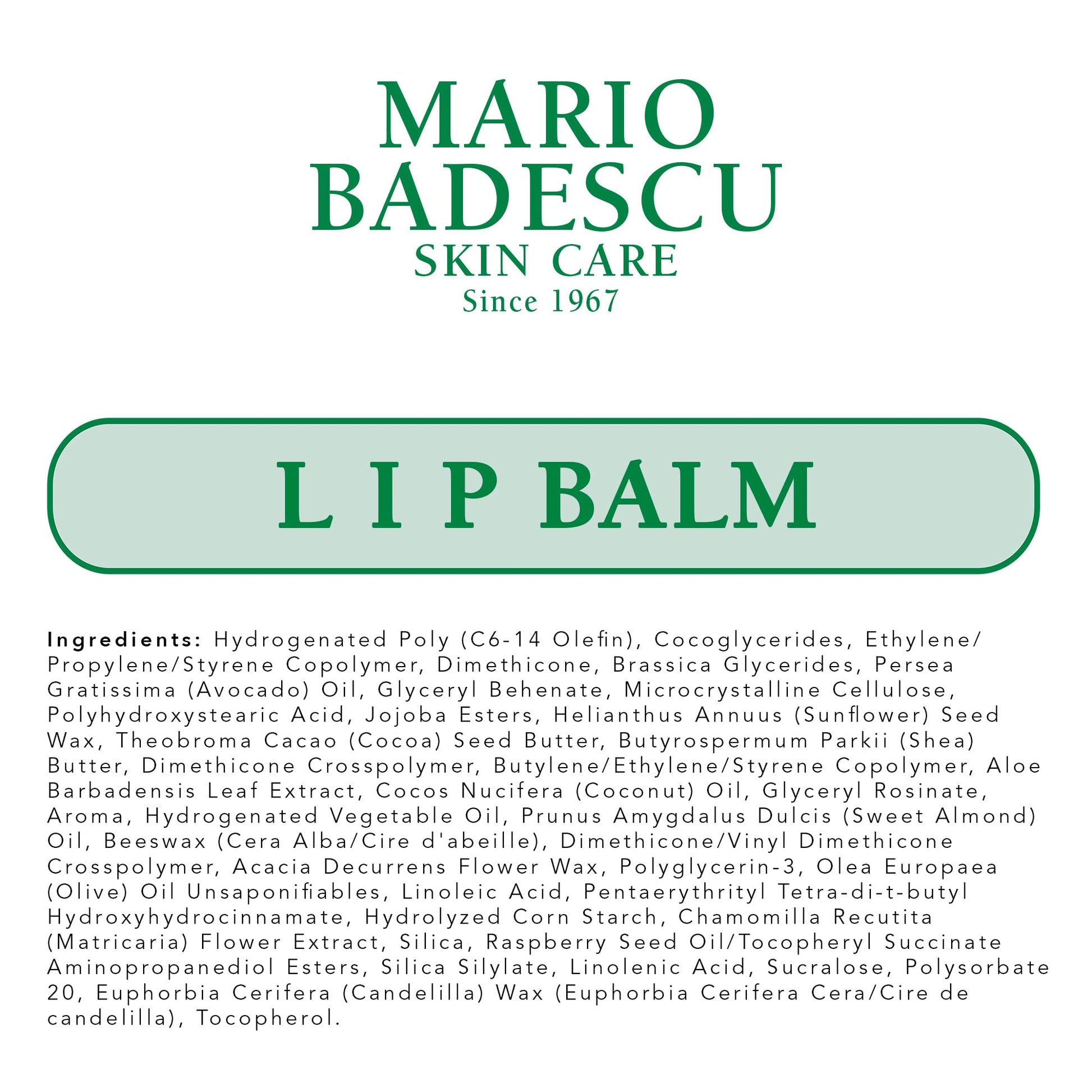 Mario Badescu Moisturizing Original Lip Balm for Dry Cracked Lips, Infused with Coconut Oil and Shea Butter, Ultra-Nourishing Lip Care Moisturizer for Soft, Smooth and Supple Lips, 0.35 Oz Mario BadescuBuy Supplements Australia