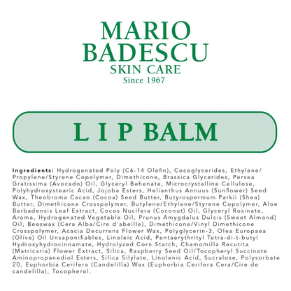 Mario Badescu Moisturizing Original Lip Balm for Dry Cracked Lips, Infused with Coconut Oil and Shea Butter, Ultra-Nourishing Lip Care Moisturizer for Soft, Smooth and Supple Lips, 0.35 Oz Mario BadescuBuy Supplements Australia