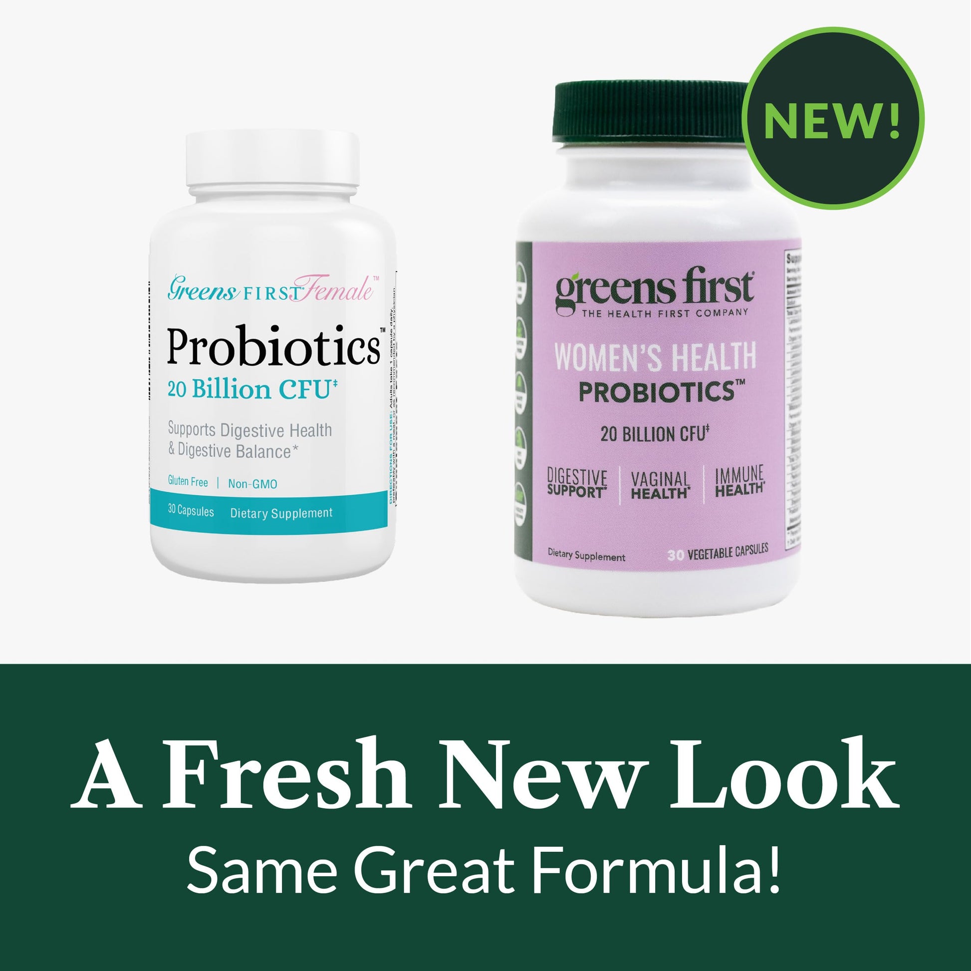 Greens First Women’s Health Probiotics - Probiotic for pH Balance - 20 Billion CFU - Support for Digestive, Immune & Vaginal Health Non-GMO/Gluten-Free/Dairy-Free/Soy-Free (30 Vegetable Capsules) Greens First buy supplements Au