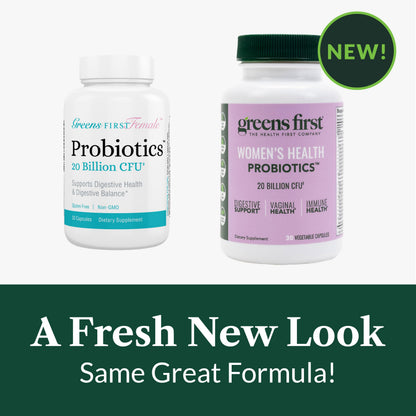 Greens First Women’s Health Probiotics - Probiotic for pH Balance - 20 Billion CFU - Support for Digestive, Immune & Vaginal Health Non-GMO/Gluten-Free/Dairy-Free/Soy-Free (30 Vegetable Capsules) Greens First buy supplements Au
