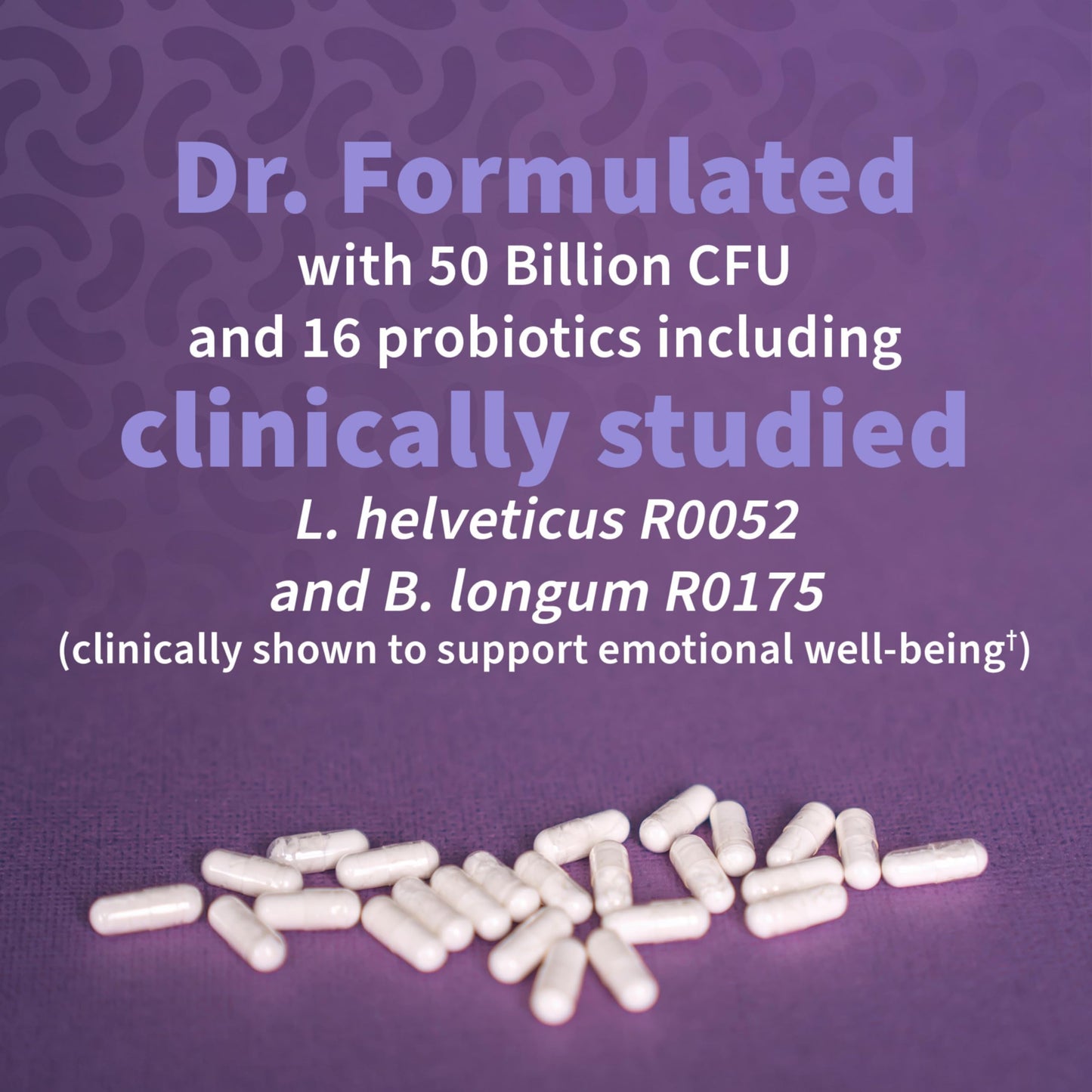 Garden of Life Dr. Formulated Probiotics Mood+ - 50 Billion CFU - Supports Relaxation & Digestive Health - Shelf Stable - 60 Vegetarian Capsules Garden of Life buy supplements Au