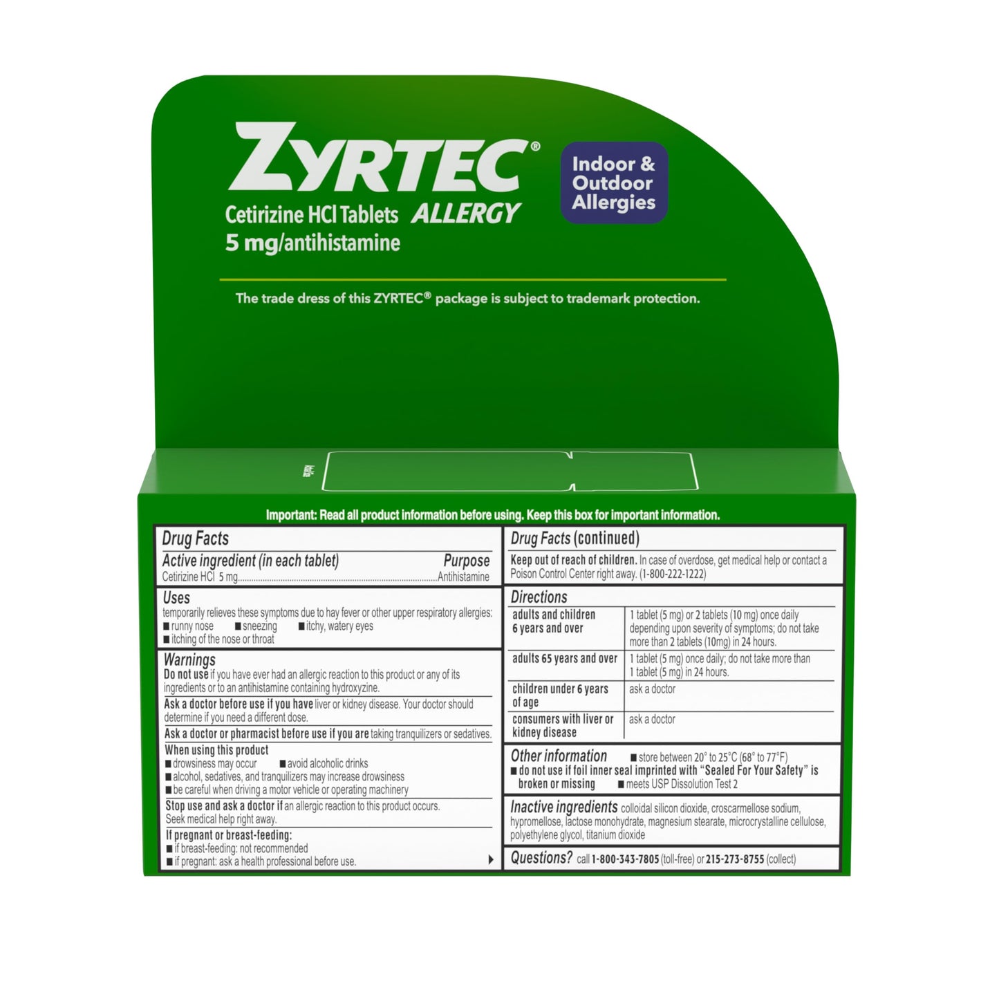 Zyrtec 24 Hour Allergy Relief Tablets, Indoor & Outdoor Allergy Medicine for Adults with 5 mg Cetirizine Hydrochloride, Relief of Runny Nose, Sneezing, Itchy Eyes, Plus Dust, Mold & Pet Dander, 35 ct Zyrtec buy supplements Au