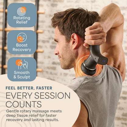 LifePro Lymphatic Drainage Massager – Handheld Cellulite Massager for Legs, Thighs, Neck & More – Spinergy Body Sculpting Massage Gun with Vibration for Muscle Recovery & Relaxation – Quiet & Portable LifePro buy supplements Au