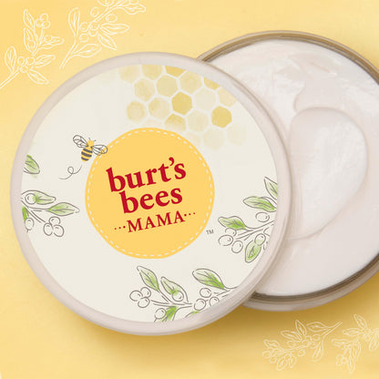 Burt's Bees Mama Belly Butter Stretch Mark Cream for Pregnancy Massages Body & Reduces Scar Appearance, Prenatal & Postnatal Tummy Skin Care