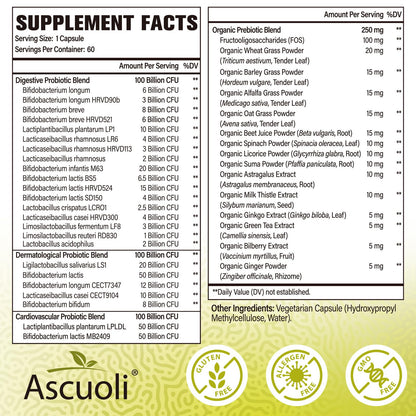 Probiotics for Women & Men - 300 Billion CFU, 24 Strains + 15 Organic Herbs Prebiotics Blend, Daily Probiotic for Digestive Health, Immune, Gut, Bloating