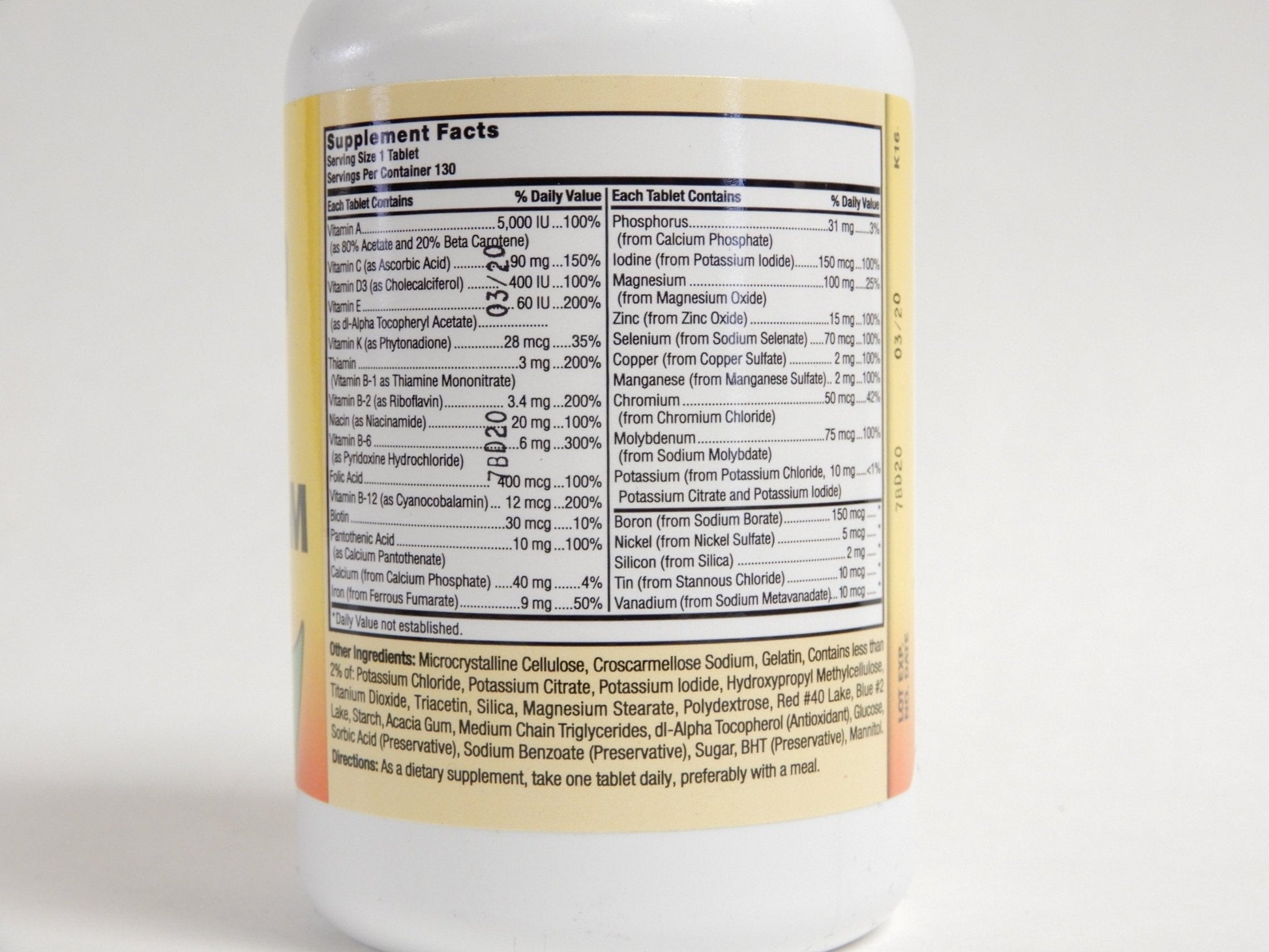 NAT B Super THERA Vite M TB 130 Nature's BlendBuy Supplements Australia