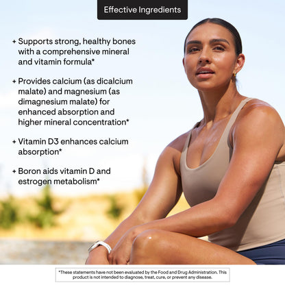 THORNE - Advanced Bone Support - Bone Health Supplement for Women & Men with Calcium, Magnesium, Vitamin D, B Vitamins, Folate & Boron* - Gluten, Dairy & Soy-Free - 120 Capsules THORNE buy supplements Au