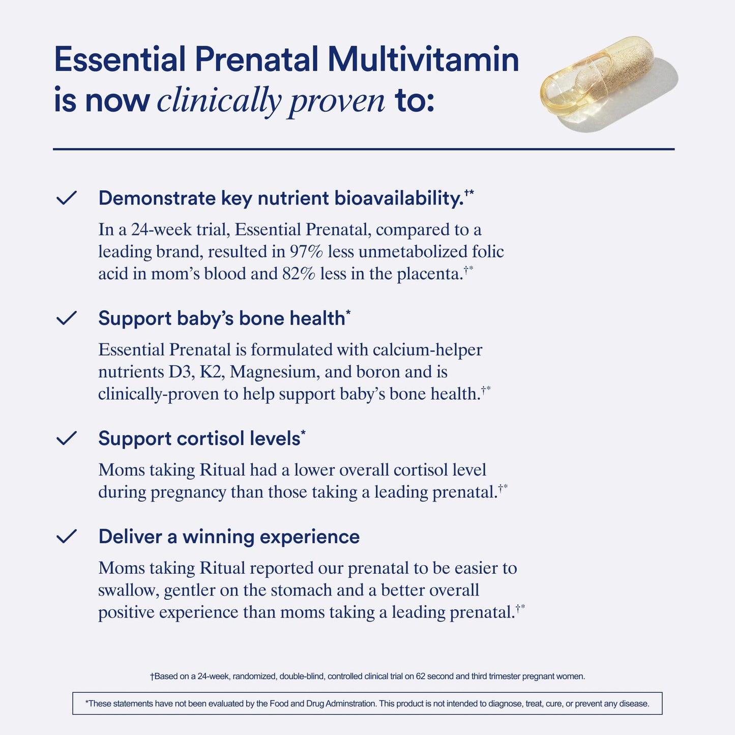 Ritual Prenatal Multivitamin For Women - Key Essential Vitamins and Minerals To Support Mom and Baby During Pregnancy* - Folate, Choline, Omega-3 DHA