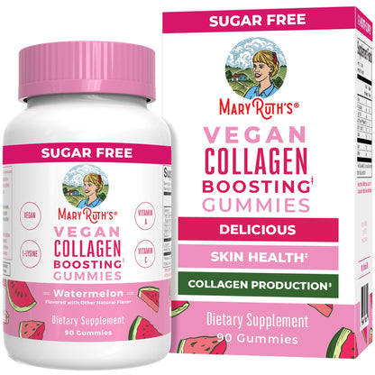 MaryRuth Organics Vegan Collagen for Women & Men, Collagen Boosting Gummies, Skin Care, Lysine, Vitamin C, Vitamin A, Amla, Supplement for Hair & Skin, Vegan, Non-GMO, Gluten Free, 90 Servings MARYRUTH'S buy supplements Au