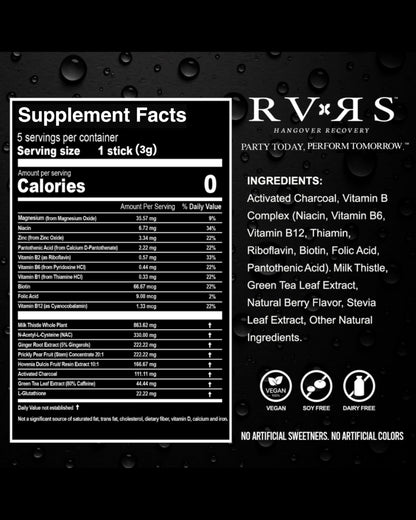 RVRS Recovery Support Powder Sticks (5) RVRS buy supplements Au